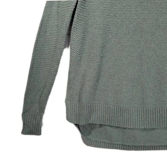 MADEWELL top womens light green gray Chronicle Texture Pullover Sweater small - Picture 3 of 10